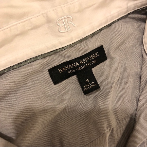 Banana Republic Fitted Non-Iron Cotton Blouse - Picture 4 of 4